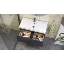 Тумба под раковину Velvex Edge 80 tpEDG.80.1Y-231 подвесная Графит