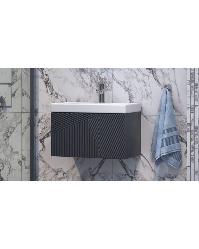 Тумба под раковину Velvex Edge 60 tpEDG.60.1Y-231 подвесная Графит