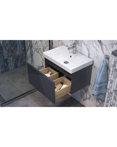 Тумба под раковину Velvex Edge 60 tpEDG.60.1Y-231 подвесная Графит