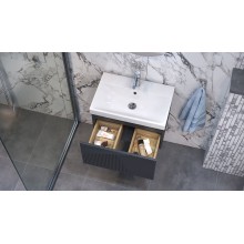 Тумба под раковину Velvex Edge 60 tpEDG.60.1Y-231 подвесная Графит