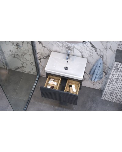 Тумба под раковину Velvex Edge 60 tpEDG.60.1Y-231 подвесная Графит