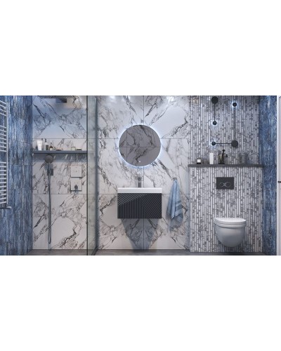 Тумба под раковину Velvex Edge 60 tpEDG.60.1Y-231 подвесная Графит