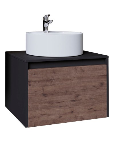 Тумба под раковину Grossman Смарт 60 106009 подвесная Веллигтон Графит