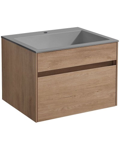 Тумба под раковину Vincea Chiara 60 VMC-2C600NO подвесная N.Oak