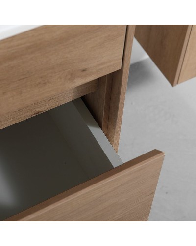 Тумба под раковину Vincea Chiara 60 VMC-2C600NO подвесная N.Oak