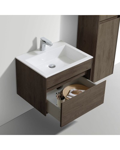 Тумба под раковину Vincea Chiara 60 VMC-2C600RO подвесная R.Oak