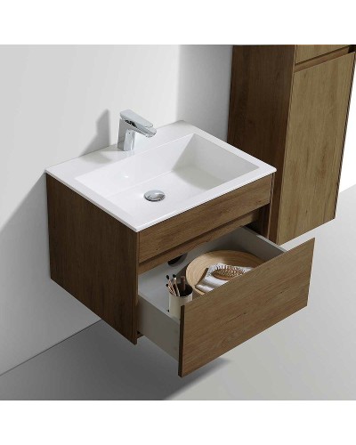 Тумба под раковину Vincea Chiara 60 VMC-2C600TO подвесная T.Oak