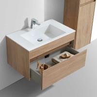 Тумба под раковину Vincea Chiara 80 VMC-2C800NO подвесная N.Oak