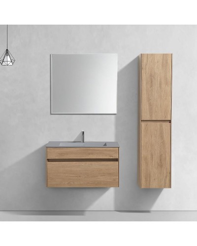 Тумба под раковину Vincea Chiara 80 VMC-2C800NO подвесная N.Oak