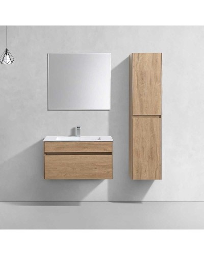 Тумба под раковину Vincea Chiara 80 VMC-2C800NO подвесная N.Oak