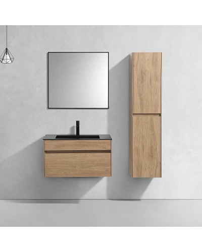 Тумба под раковину Vincea Chiara 80 VMC-2C800NO подвесная N.Oak