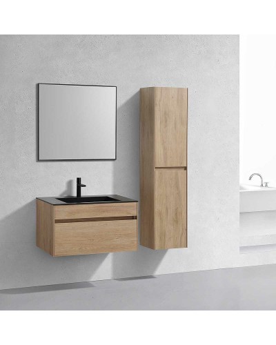 Тумба под раковину Vincea Chiara 80 VMC-2C800NO подвесная N.Oak