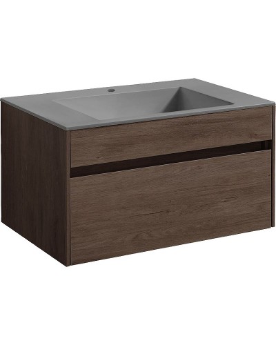 Тумба под раковину Vincea Chiara 80 VMC-2C800RO подвесная R.Oak