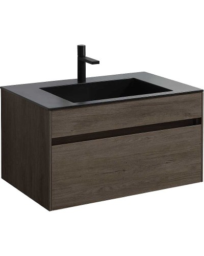 Тумба под раковину Vincea Chiara 80 VMC-2C800RO подвесная R.Oak