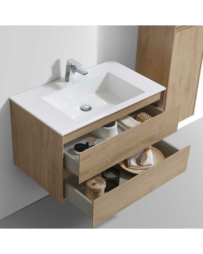 Тумба под раковину Vincea Luka 80 VMC-2L800NO подвесная N.Oak