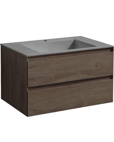 Тумба под раковину Vincea Luka 80 VMC-2L800RO подвесная R.Oak