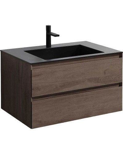 Тумба под раковину Vincea Luka 80 VMC-2L800RO подвесная R.Oak