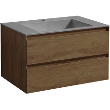 Тумба под раковину Vincea Luka 80 VMC-2L800TO подвесная T.Oak