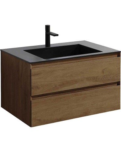 Тумба под раковину Vincea Luka 80 VMC-2L800TO подвесная T.Oak
