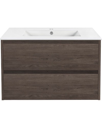 Тумба под раковину Vincea Gio 80 VMC-2G800RO подвесная R.Oak