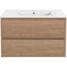 Тумба под раковину Vincea Gio 80 VMC-2G800NO подвесная N.Oak