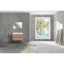 Тумба под раковину Vincea Gio 80 VMC-2G800NO подвесная N.Oak