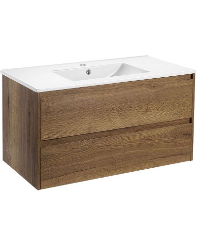 Тумба под раковину Vincea Gio 100 VMC-2G100TO подвесная T.Oak