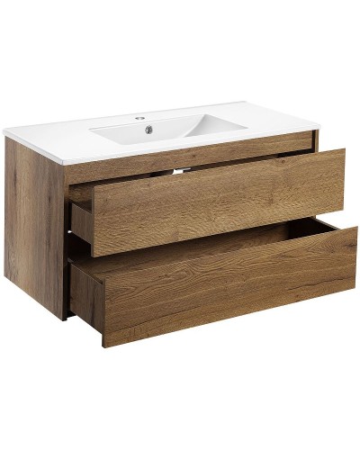 Тумба под раковину Vincea Gio 100 VMC-2G100TO подвесная T.Oak