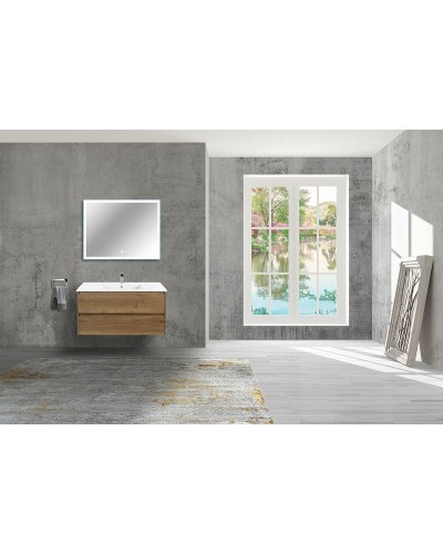 Тумба под раковину Vincea Gio 100 VMC-2G100TO подвесная T.Oak