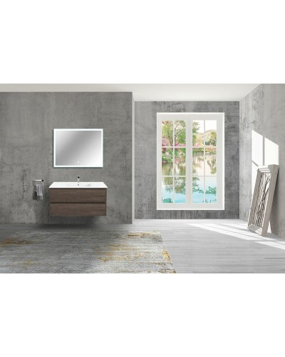 Тумба под раковину Vincea Gio 100 VMC-2G100RO подвесная R.Oak