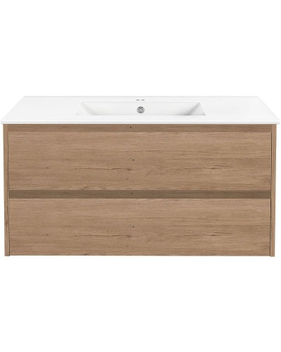 Тумба под раковину Vincea Gio 100 VMC-2G100NO подвесная N.Oak