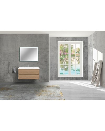 Тумба под раковину Vincea Gio 100 VMC-2G100NO подвесная N.Oak