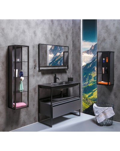 Тумба Boheme Armadi Art Loft 100 894-100-A подвесная Антрацит