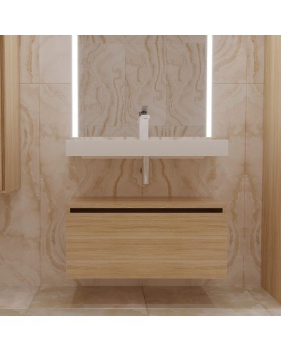 Тумба Boheme Armadi Art Flat Vallessi Uno-S 80 897-080-L подвесная Light oak