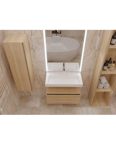 Тумба Boheme Armadi Art Flat Vallessi Uno-S 80 897-080-L подвесная Light oak