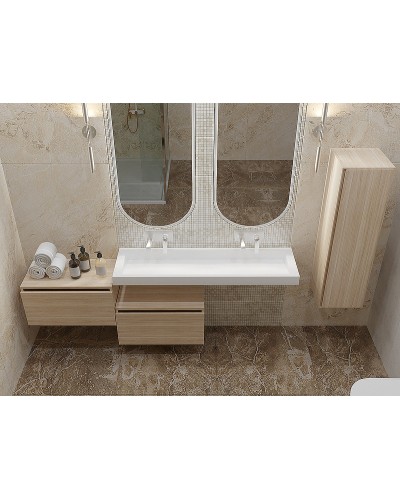 Тумба Boheme Armadi Art Flat Vallessi Uno-S 80 897-080-L подвесная Light oak