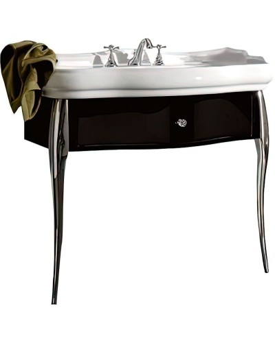 Тумба под раковину Kerasan Retro 100 7363K3 Черный глянец