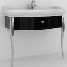 Тумба под раковину Kerasan Retro 100 7363K3 Черный глянец