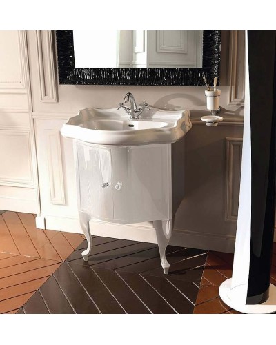 Тумба под раковину Kerasan Retro 60 7361K5 Белый глянец Хром