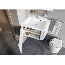 Тумба под раковину Ravak SD 10° 55 L X000000739 подвесная Белая глянцевая