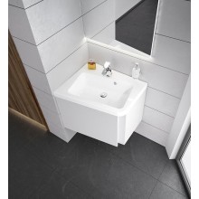 Тумба под раковину Ravak SD 10° 55 L X000000739 подвесная Белая глянцевая