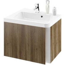 Тумба под раковину Ravak SD 10° 55 L X000000741 подвесная Темный орех