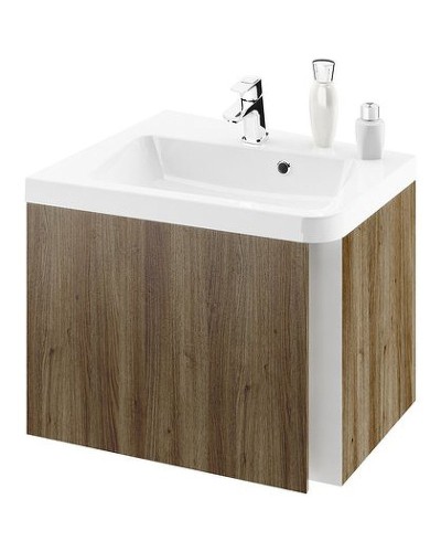 Тумба под раковину Ravak SD 10° 55 L X000000741 подвесная Темный орех