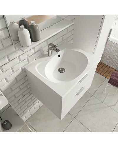 Тумба под раковину Ravak SD Rosa II 60 X000001494 подвесная Белая глянцевая