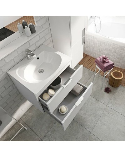 Тумба под раковину Ravak SD Rosa II 60 X000001494 подвесная Белая глянцевая