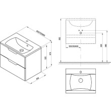 Тумба под раковину Ravak SD Classic II 70 X000001478 подвесная Белая