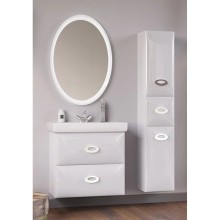 Тумба белый глянец 54,7 см Marka One Arrondi У69560