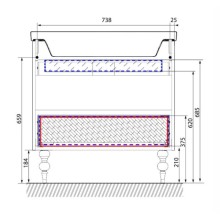 Тумба белый глянец 78,8 см Marka One Cheri У69410