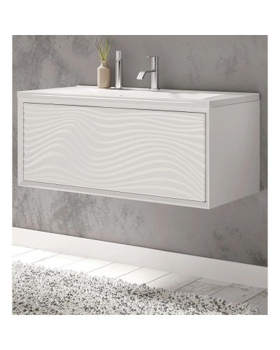 Тумба белый глянец 89 см Marka One Lisse У67844