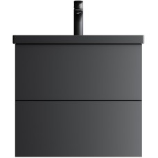 Тумба под раковину AM.PM Gem 60 M90FHX06022BM подвесная Черная матовая